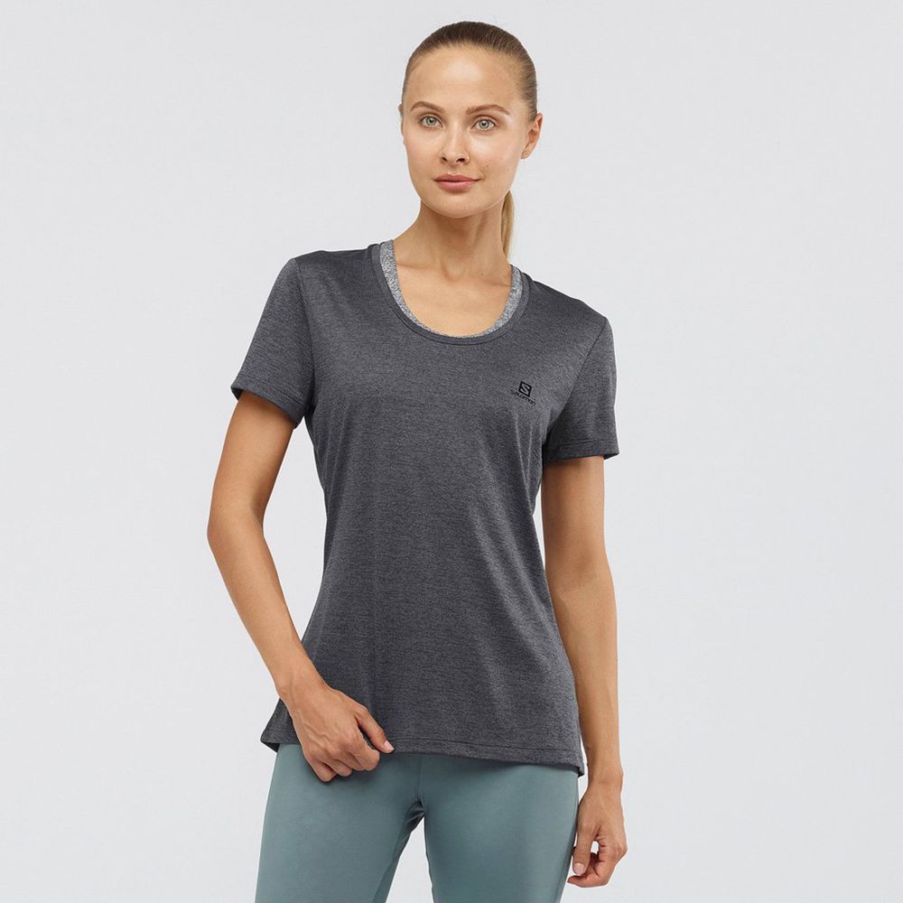 Camisetas Salomon Mujer Negras - Salomon Argentina AGILE ,841723-VUN